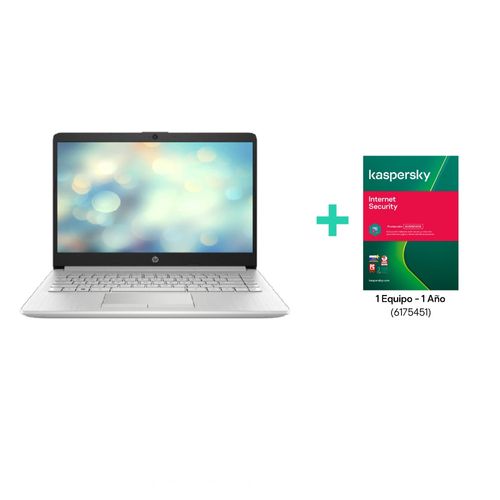 Portatil Hp Dk0008la Ryzen 5-3500u 8gb 512 Ssd Freedos 14pul + licencia Kaspersky