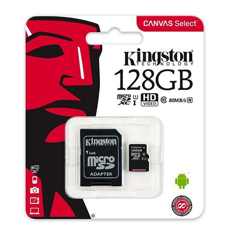 Memoria Micro Sd Kingston 2 En 1  128gb Clase 10